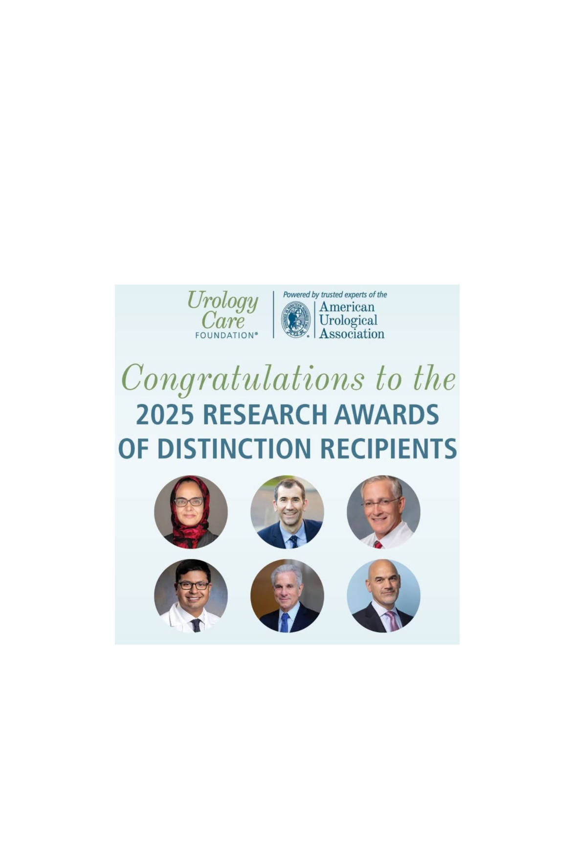 Asmaa receiving AUA Distinguished Award