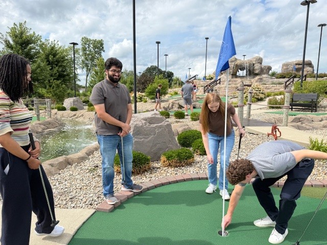Lab outing at Westfield Mini Golf